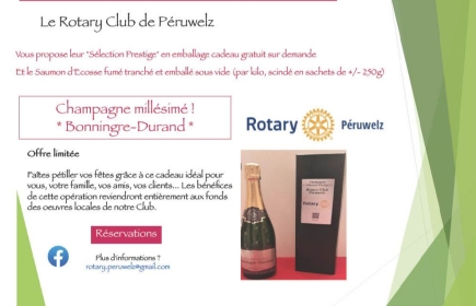 Opération champagne , saumon 
Le lien pour les réservations est à votre disposition .
Lien également de la page Facebook du club